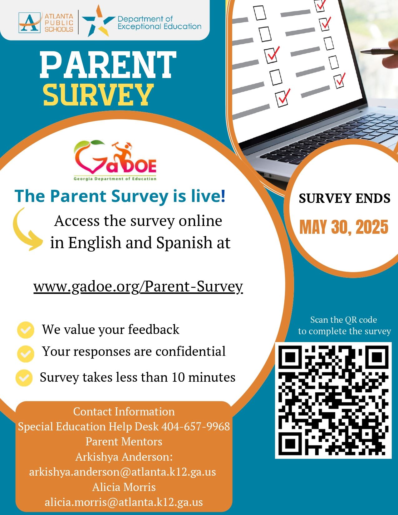Please complete the parent survey